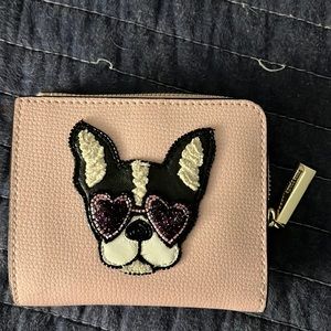 Kate Spade Pink Frenchie wallet